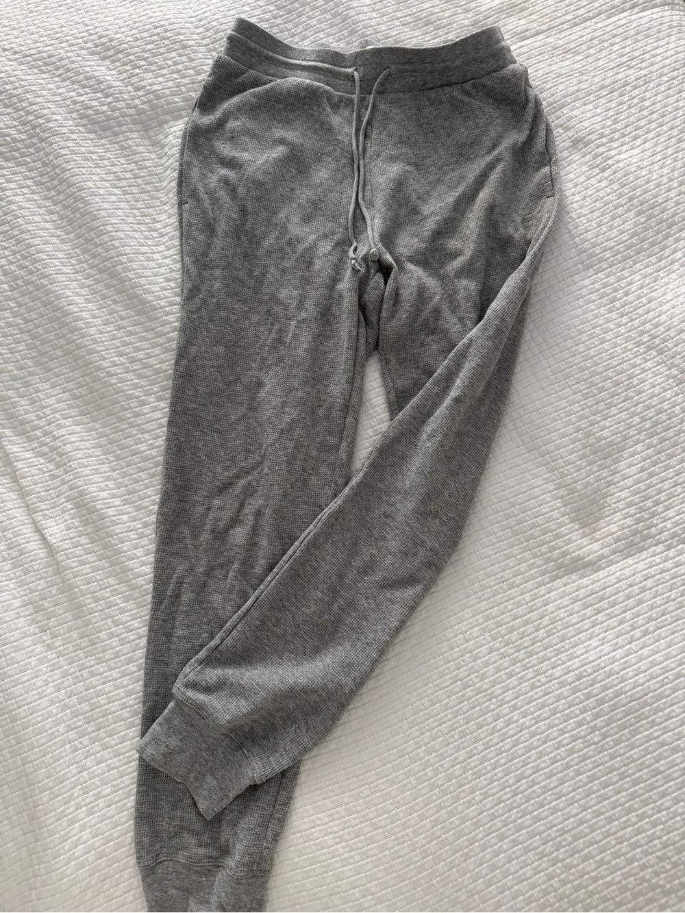 Sunday Best Gray Knit Joggers with Drawstring